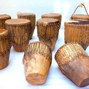 Authentic African Djembe Drum – Hand-Carved, Hand-Painted | Traditional Percussion Instrument from Uganda - Bantu Arts
