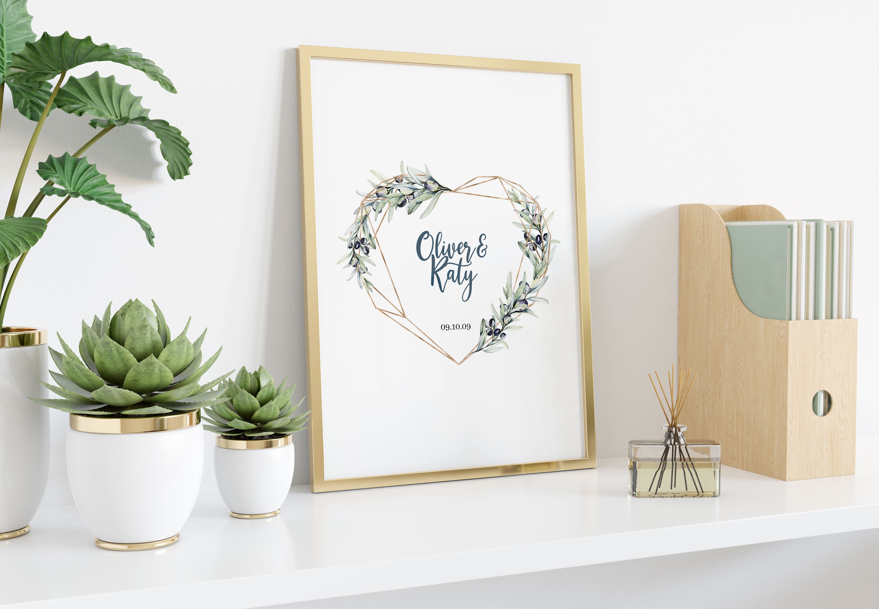 Wedding gift digital printable wall art couple anniversary Etsy