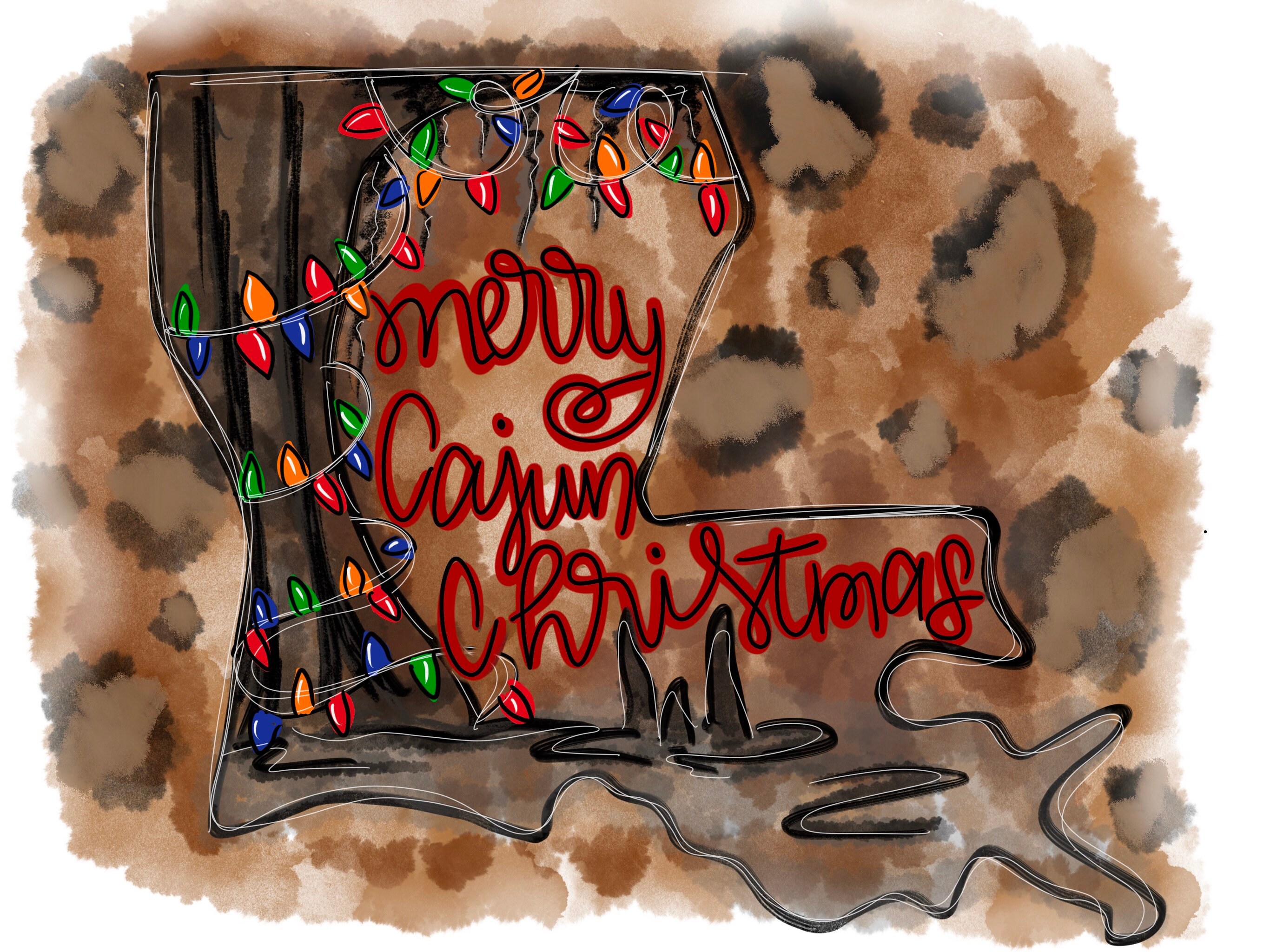 Digital Download Cajun Christmas Png Louisiana Christmas Png Louisiana