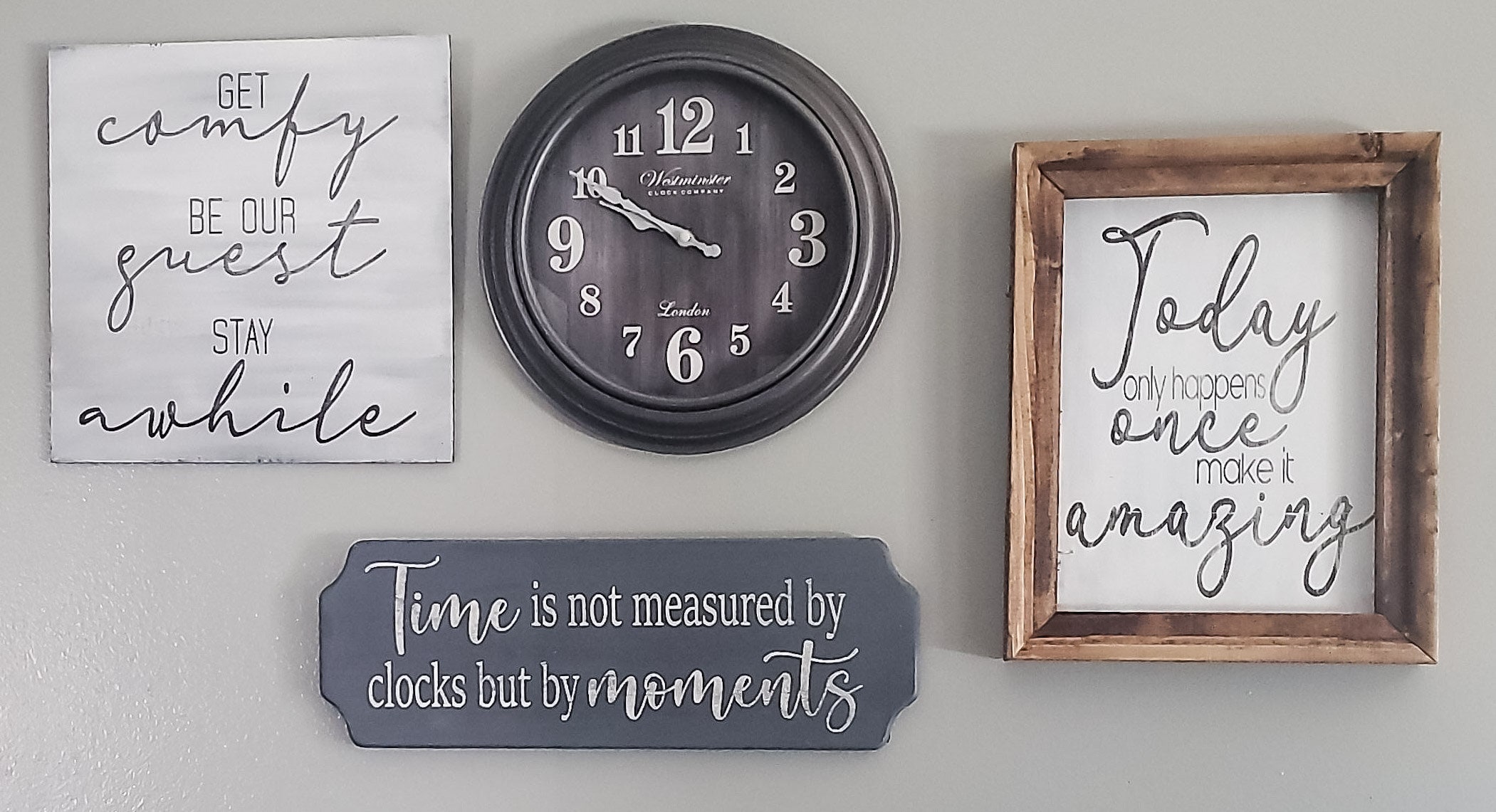 Time is not Measured by Clocks but by Moments Rustic Etsy