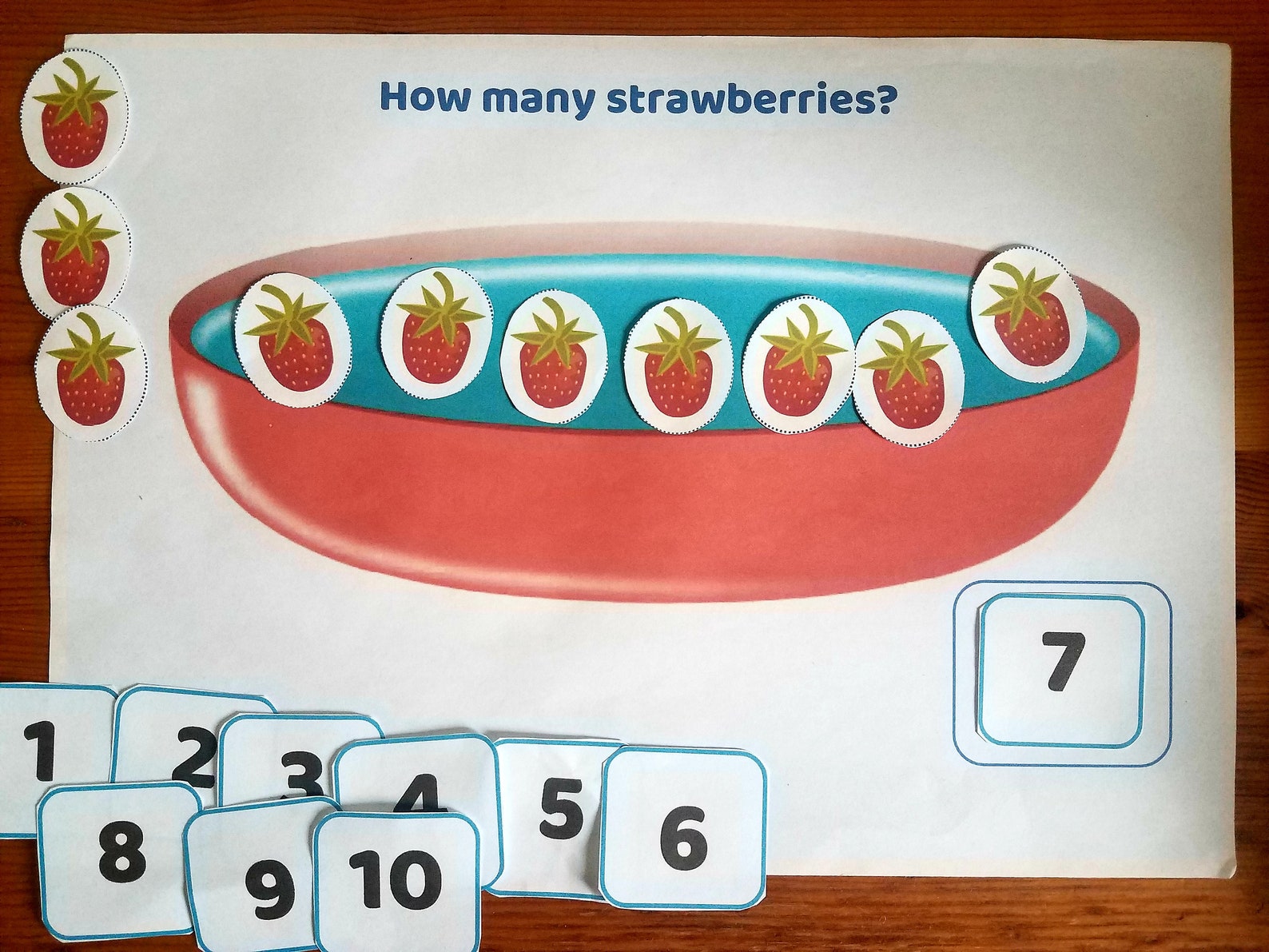 Number Preschool Busy Book Counting Game Toddler File | Etsy