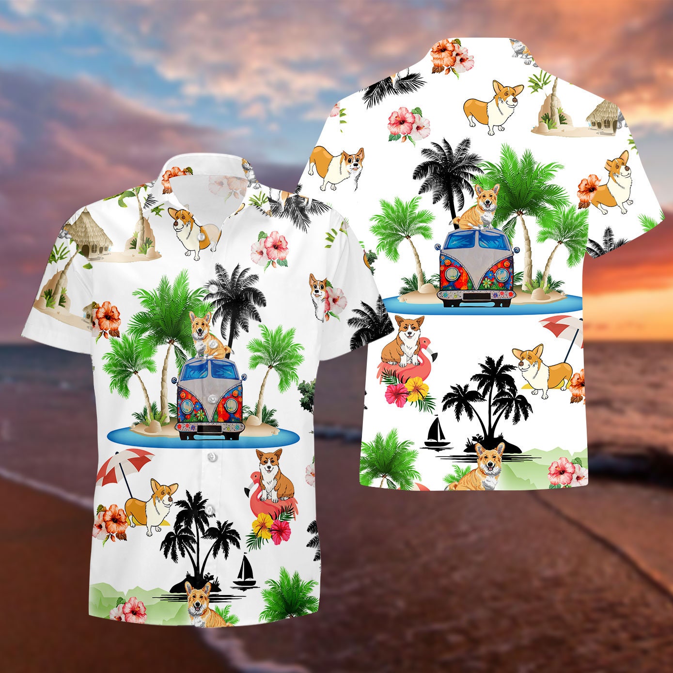 American Staffordshire Terrier Dog Lovers Red Tribal Pattern Hawaii Shirt, Dog Hawaiian Shirt Men HO2316 main image 0