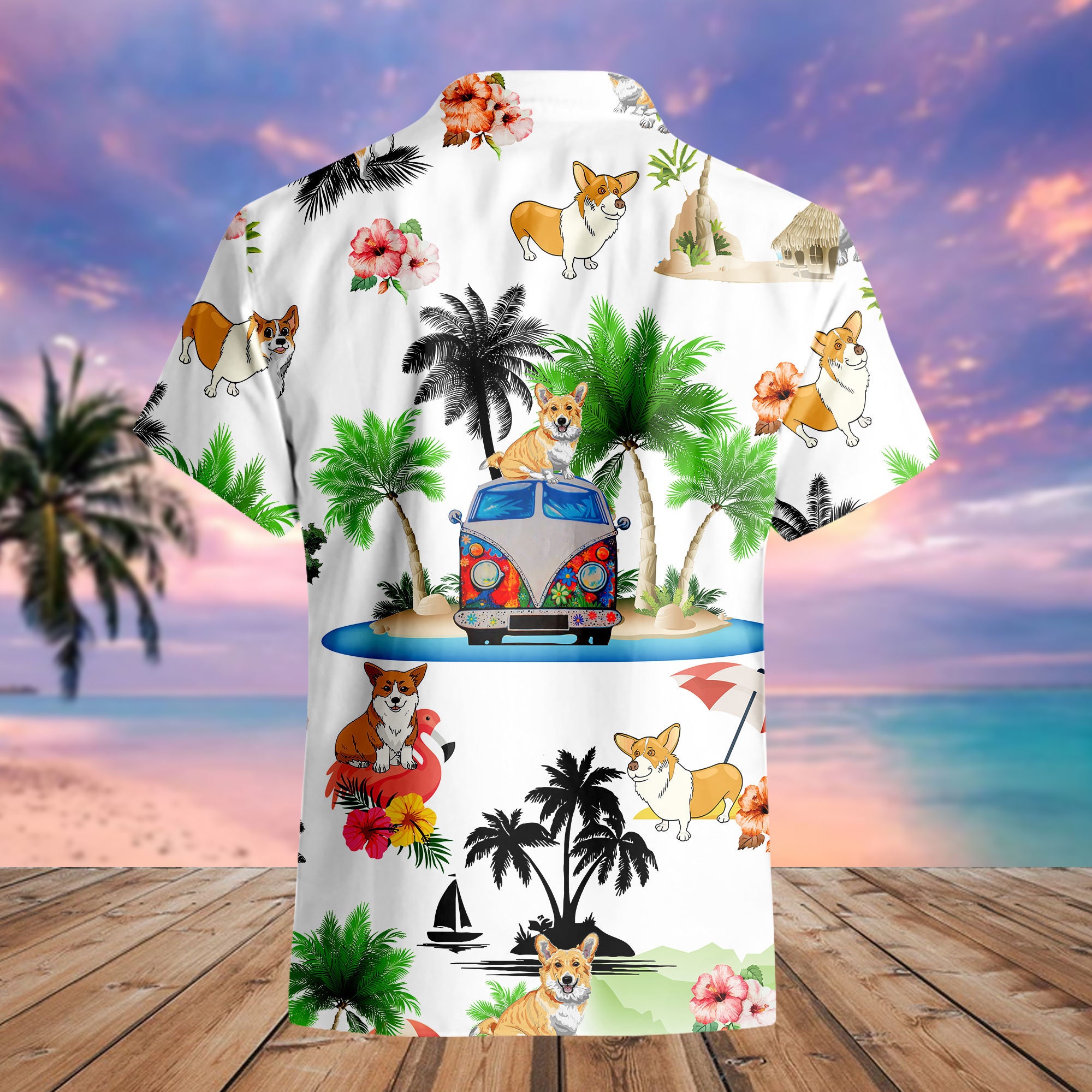 American Staffordshire Terrier Dog Lovers Red Tribal Pattern Hawaii Shirt, Dog Hawaiian Shirt Men HO2316 main image 1