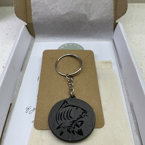 Porte-clés personnalisé Chêne des tourbières, Cadeau pour lui, Cadeau pour elle, Porte-clés sur mesure