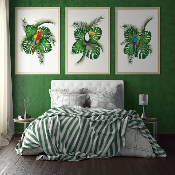 Wall Décor Home & Living Wall Hangings Abstract Tropical Rainforest Art