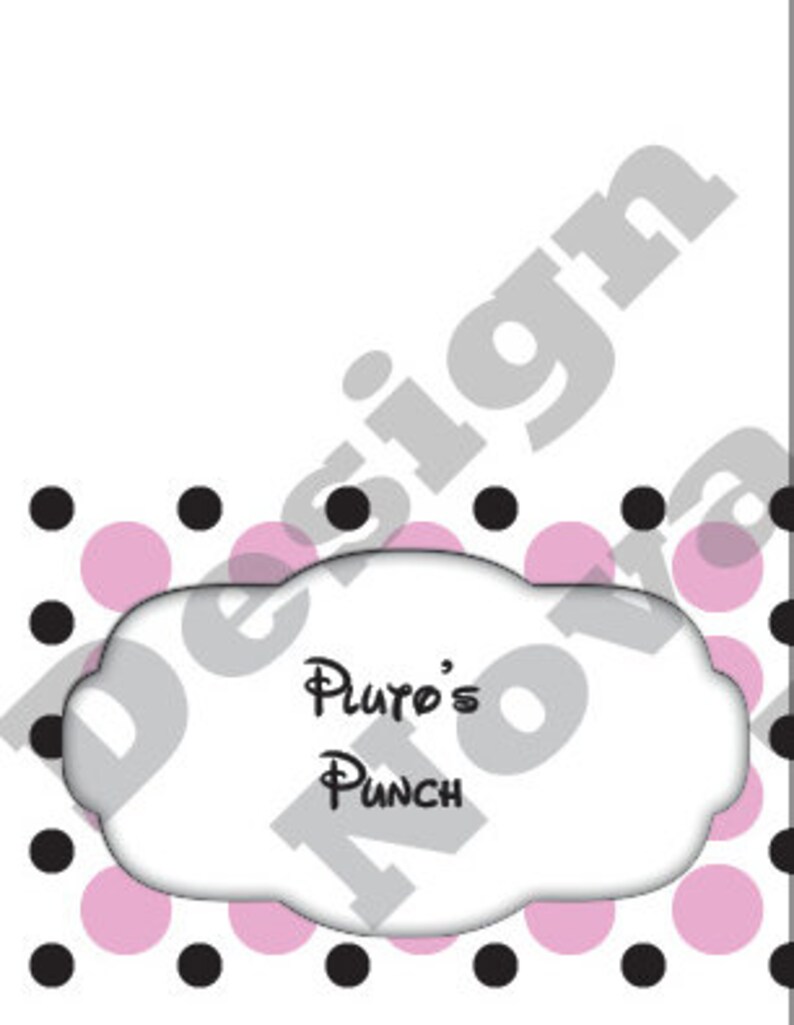 Mickey Mouse Clubhouse, Minnie Mouse Place Cards, Food Labels, Birthday ...