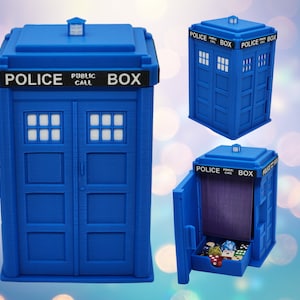 Caja de mazos Tardis de MTG para EDH / Commander / Magic the Gathering / Dice Box / Snoo3d