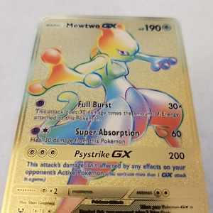 Pokemon Rainbow Zeldzame Mewtwo Gx 76 73 Hyper Rare Full Art Etsy Nederland