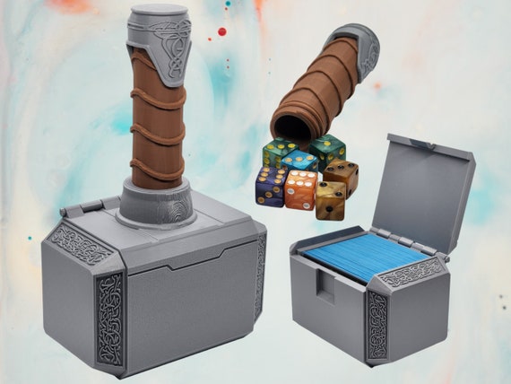 MTG Mjollnir Hammer Deck Box for EDH / Commander | Magic the Gathering |  Mjolnir | Snoo3d - Etsy