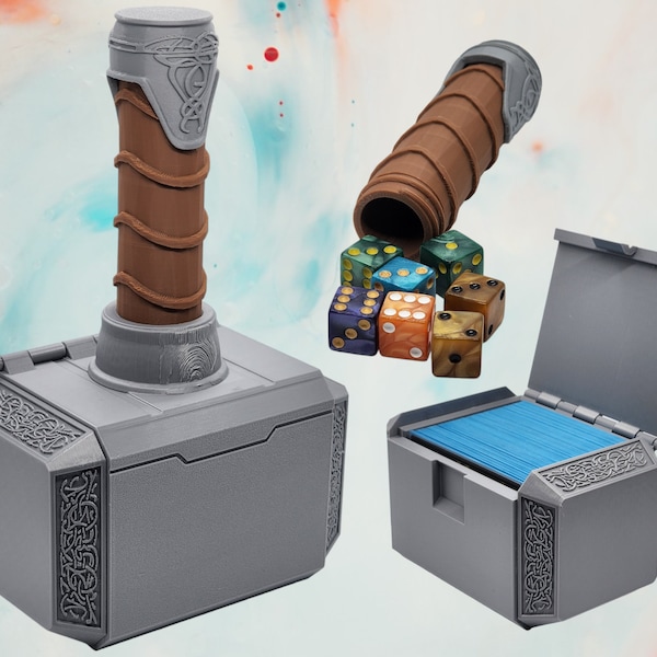 MTG Mjollnir Hammer Deckbox voor EDH / Commander | Magie de bijeenkomst | Mjolnir | Snoo3d