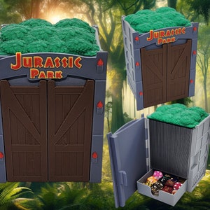 MTG Jurrassic Park Deck box for EDH | Commander | Magic the Gathering | 100+ card Box | Snoo3d