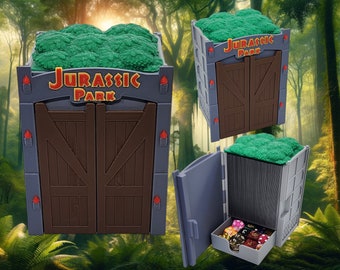 MTG Jurrassic Park Deck box for EDH | Commander | Magic the Gathering | 100+ card Box | Snoo3d