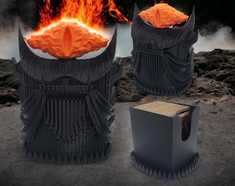 Eye of Sauron 100+ Deck box | EDH | Lord of the Rings | Barad Dur | Commander | Magic the Gathering | 100 Card Box | MTG | Snoo3d