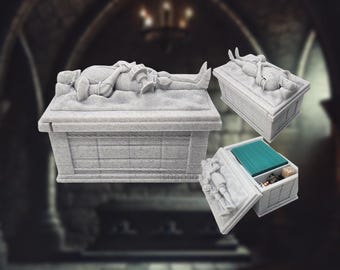 100+ Vampire Coffin Deck Box Crow's nest | MTG | EDH | Commander | Magic the Gathering | Crypt | Snoo3d