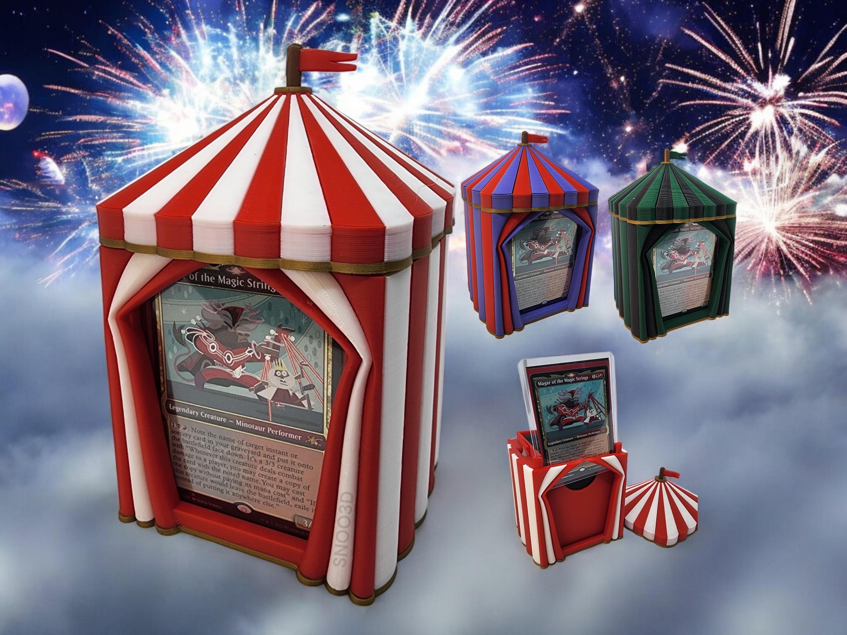 100-card+ Carnival Tent Deck Box | MTG | Magic the Gathering
