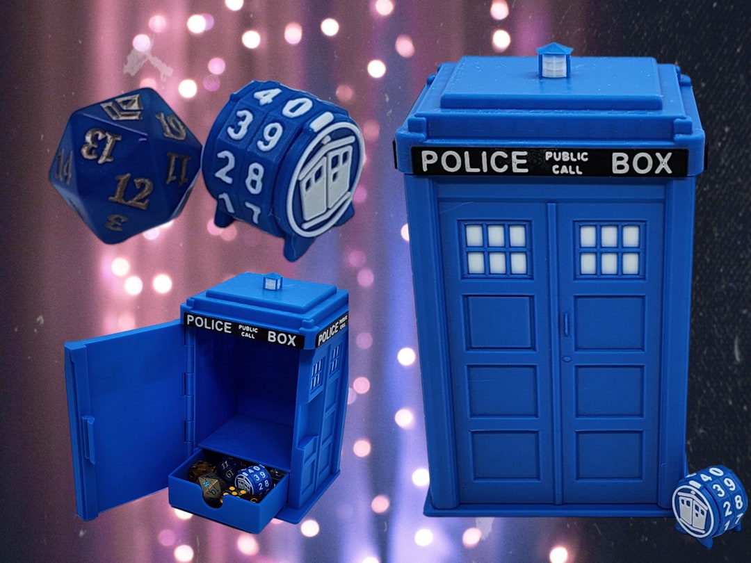 MTG Tardis Deck Box and Life Counter for EDH Commander 100 Double