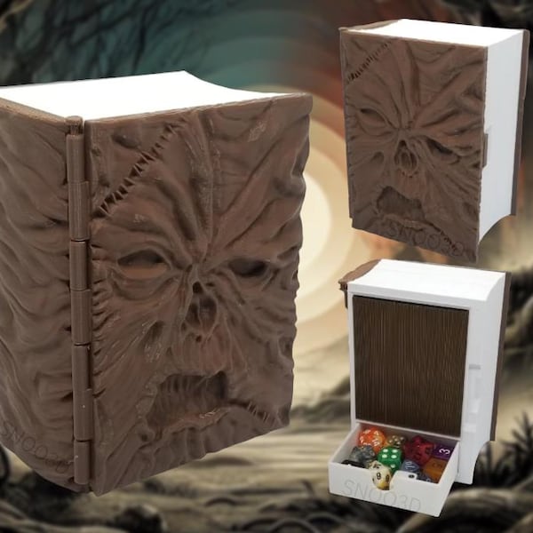 100-card+ Necronomicon Deck box | EDH | Commander | MTG Magic the Gathering | Pokemon | Yugioh | Digimon | Lorcana | One Piece | TCG Snoo3d