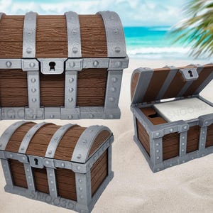Caixa de deck MTG Treasure Chest para EDH | Comandante | Magia a Reunião | Mais de 100 caixas de cartão | Snoo3d