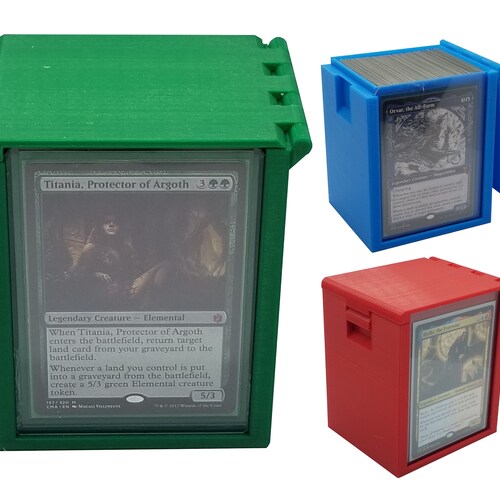 MTG Commander EDH Showcase Deck Box Trees Etsy