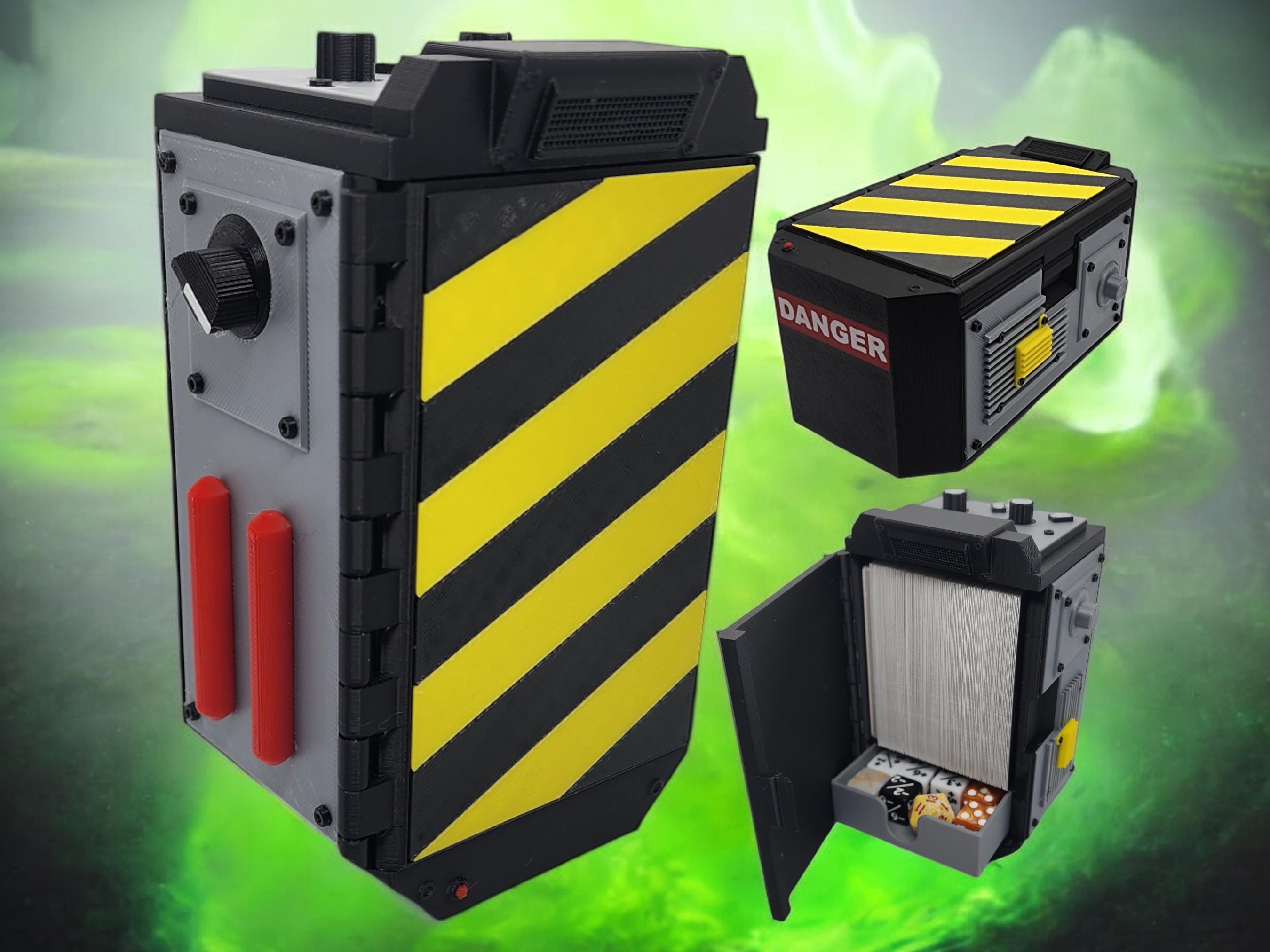 100-card+ Ghost Trap Deck Box | MTG | Magic the Gathering | Ghostbusters | EDH | Commander | Yugioh | Pokemon | Digimon | Spirit | Snoo3d