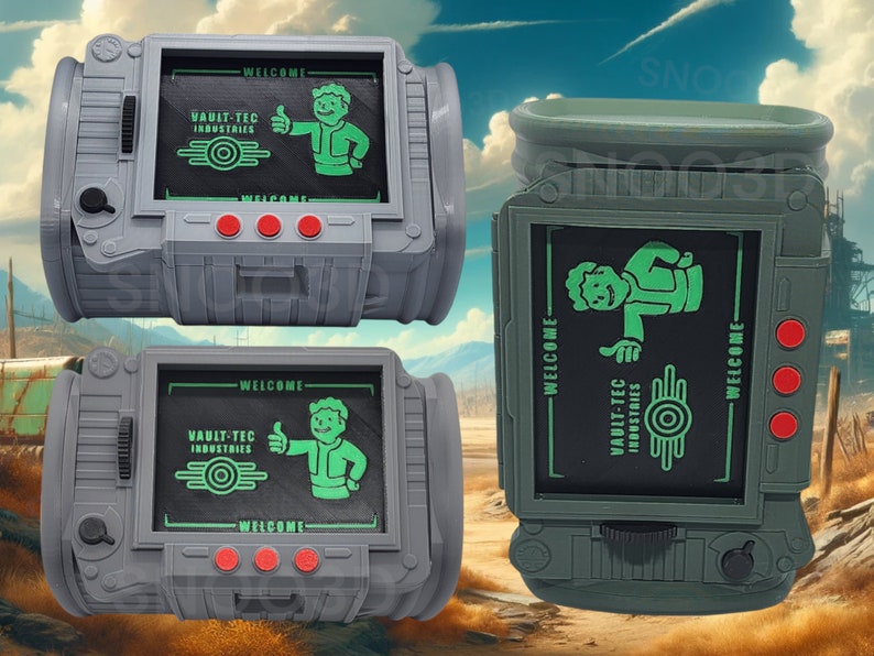 Fallout Pipboy Deck box 100 + card | MTG | EDH | Commander | Magic the Gathering | Snoo3d image 3