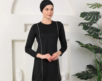 Burkini Set for Woman, Muslim Swimsuit, Swimwear Islamic Long Sleeve Full Cover Hijab