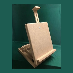 Portable Wooden Easel Box: Tabletop Art Workshop, Storage