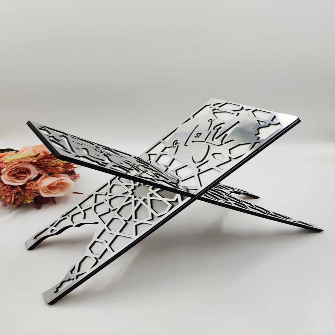 Wooden Folding Book Holder Handmade Quran Stand Etsy