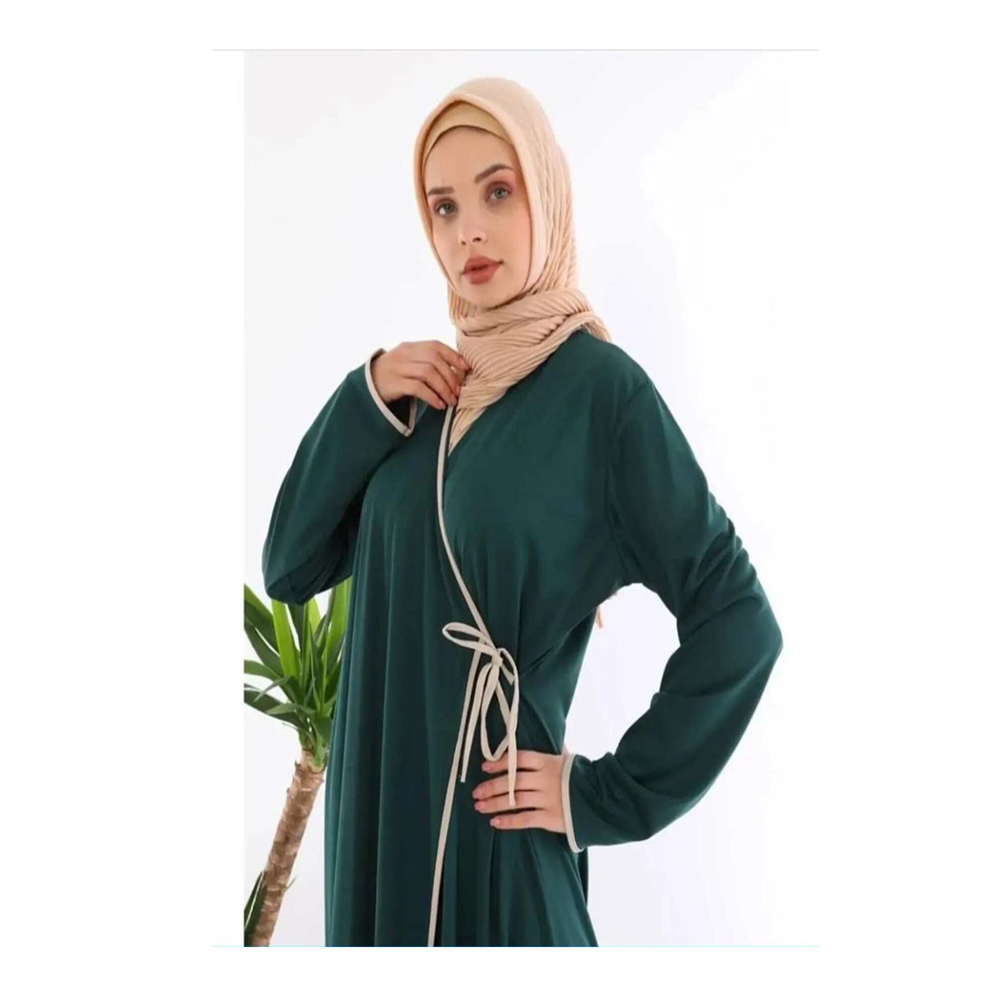 Musulmano Burqa Abaya Donne Hijab Abiti Preghiera Indumento 2 Peices Set Burka Niqab Lungo Khimar Kaftan Robe Jilbab Abbigliamento Islamico Bianco M