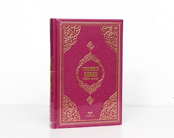 Pink Englisch Arabisch Koran: Medina Schrift, Thermo Leder Einband