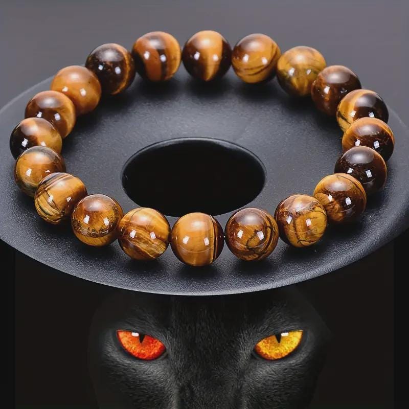 Bracciale elastico misto 3 occhi di tigre Falcon Bull Balls 6mm - 5241