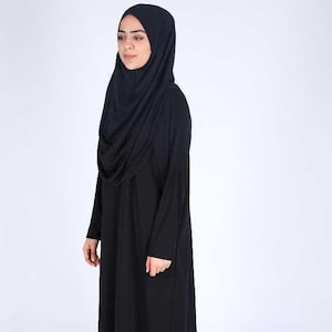 Prayer Clothes One Piece for Women, Women Abaya, Women Burqa, Muslim Prayer Dress, Khimar Niqab, Gifts for Her, hijab prayer dress Black