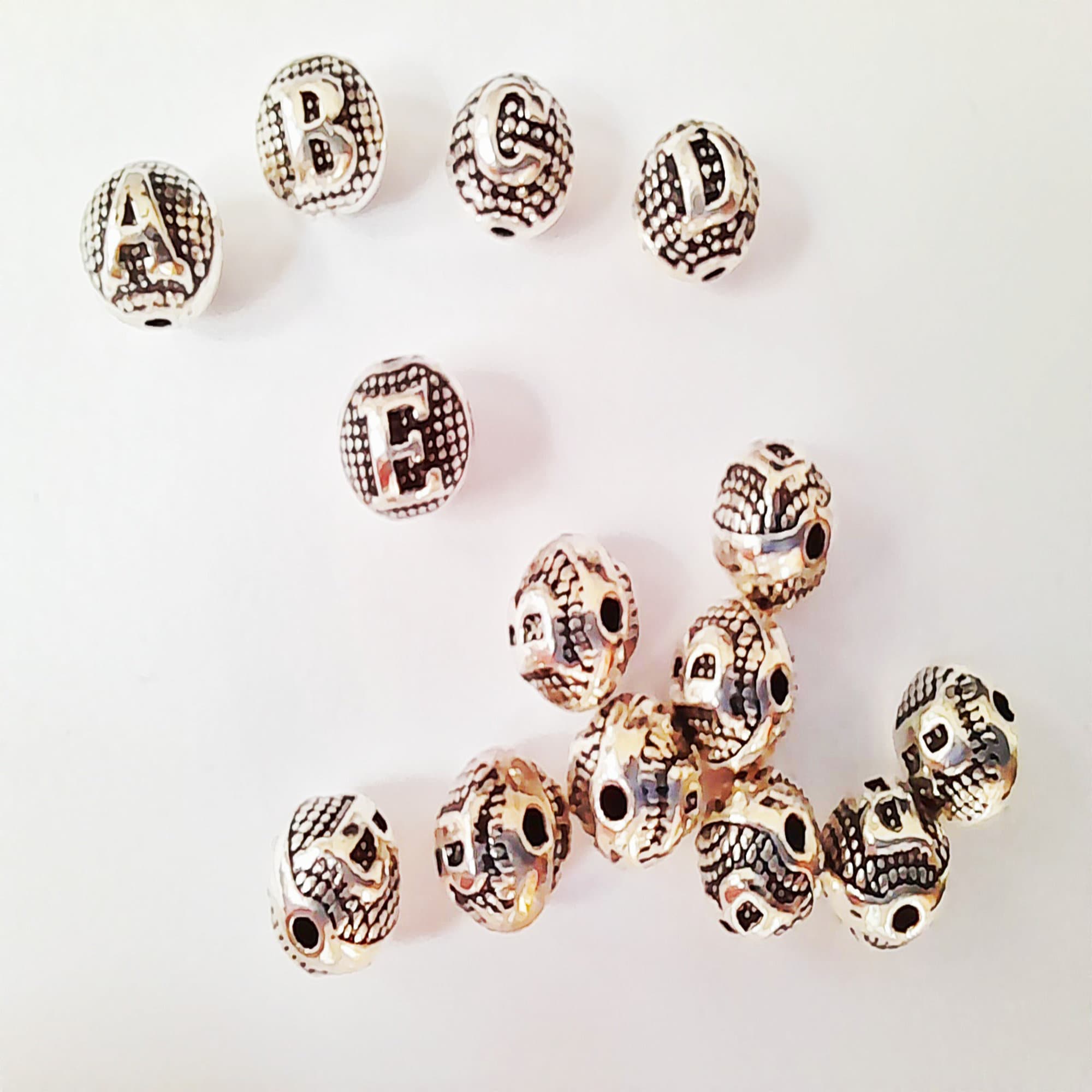 Alphabet Letters Beads Name Bracelet Beads Letter Kit Full Etsy