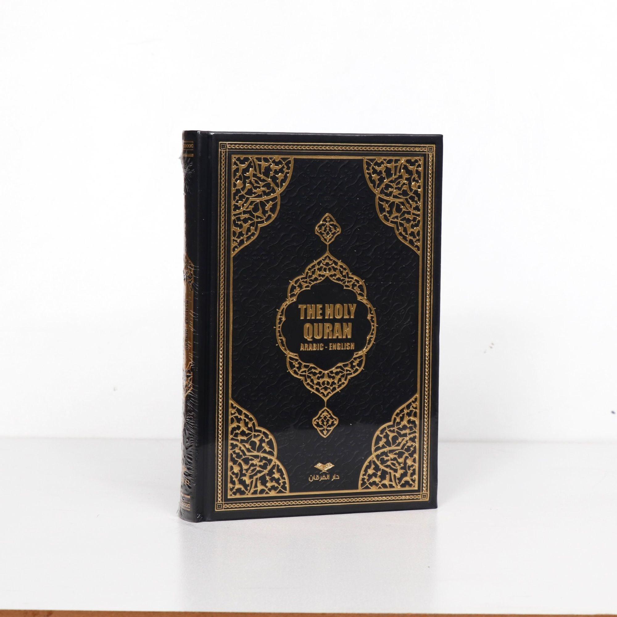 【希少品! 新品】コーラン　クルアーン　イスラム教　サウジアラビア産　アラビア語/英語　語学学習　文学　宗教学　メッカ　2冊セット コーラン クルアーン アラビア語原本 / 11.5 x 16.5 cm / 茶 / Quran