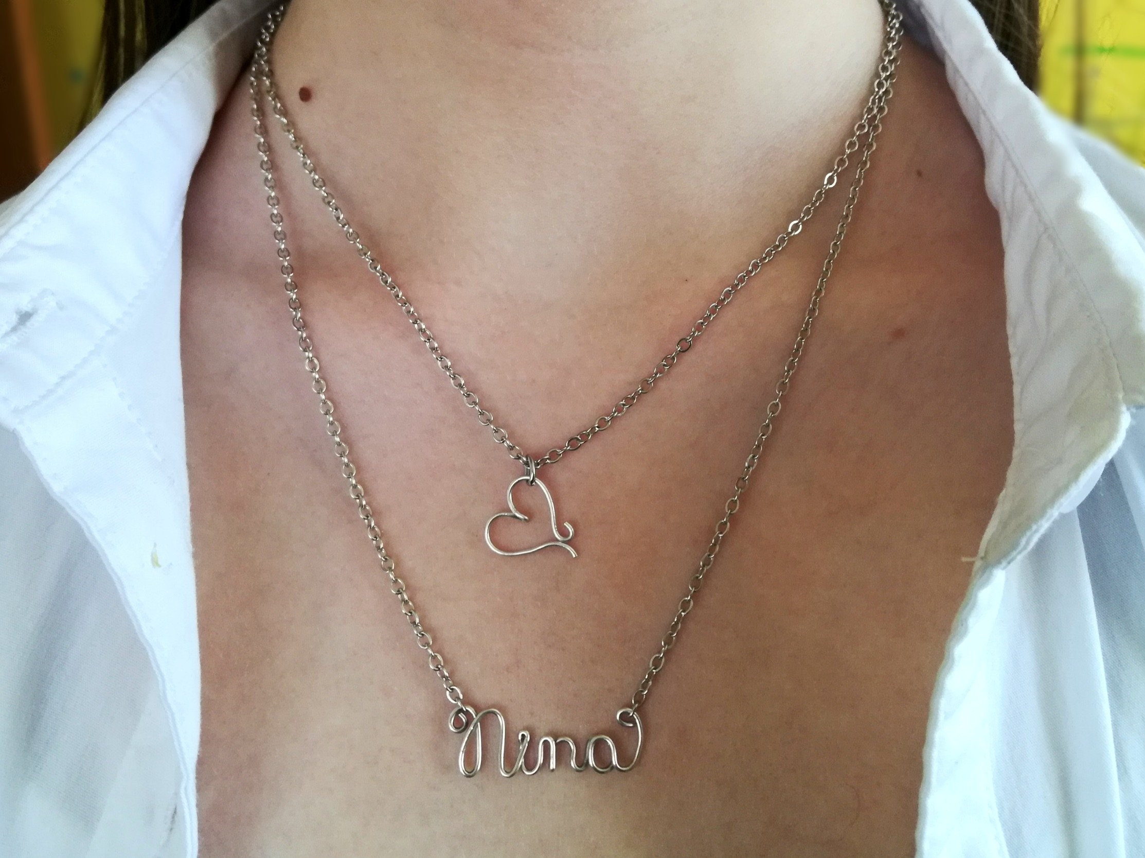 heartbeat necklace etsy heartbeat necklace etsy