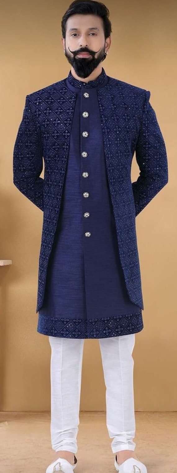 sachin and babi light blue dress Engagement Dress for Men: Shop Stylish Outfits at Andaaz Fashion USA