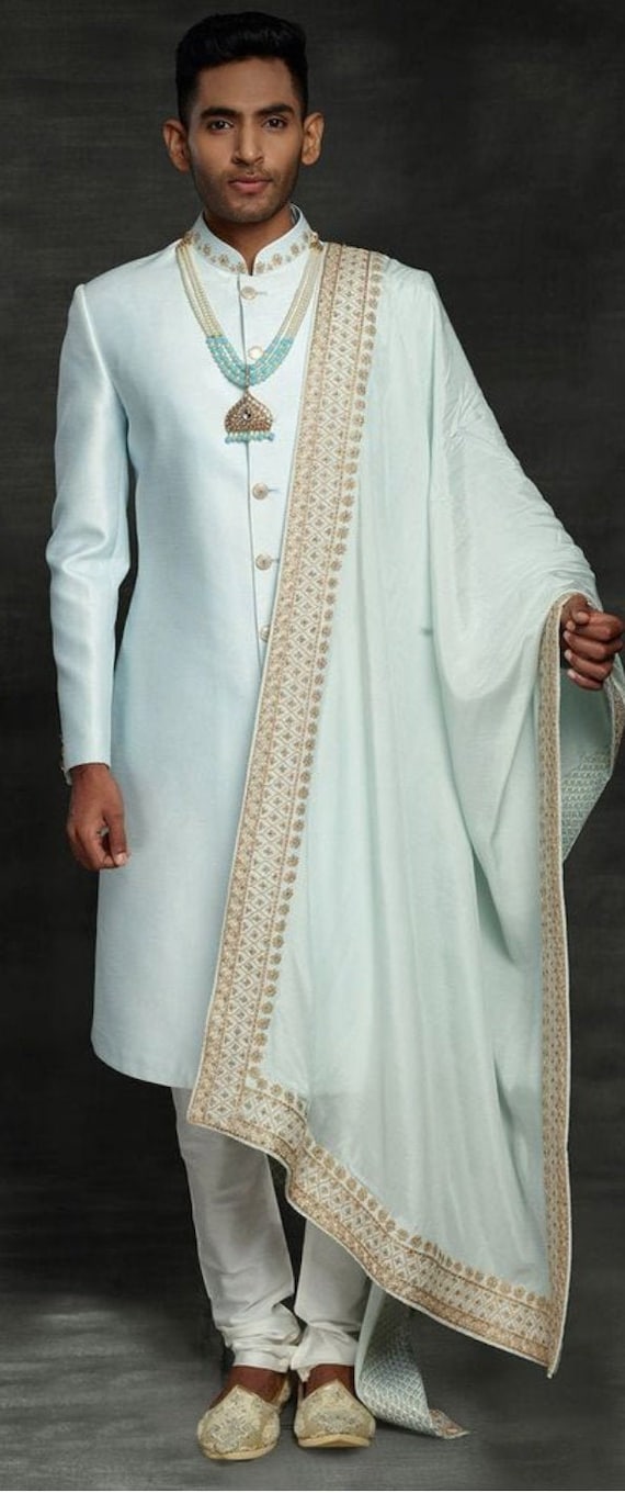 Sky blue hotsell western dress