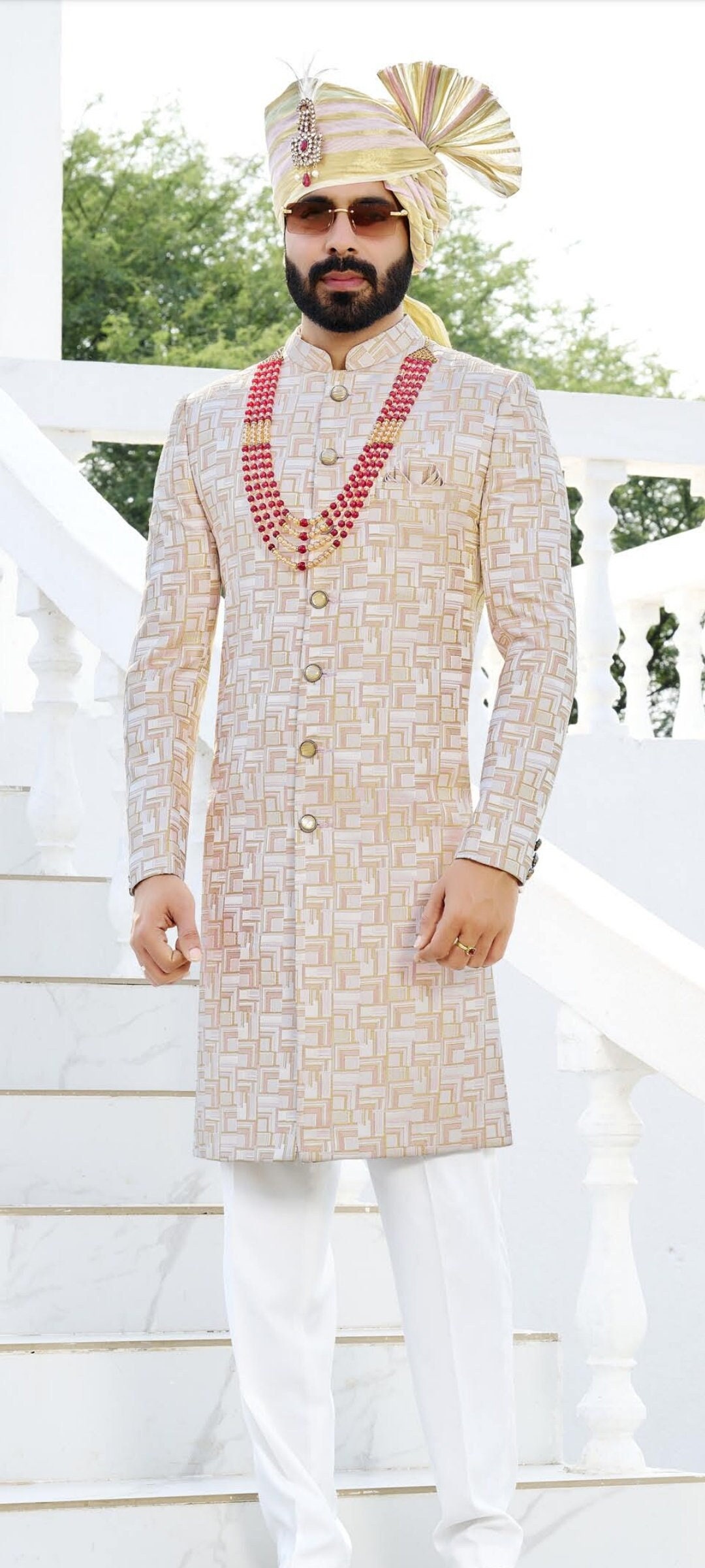 Shawl with sherwani discount