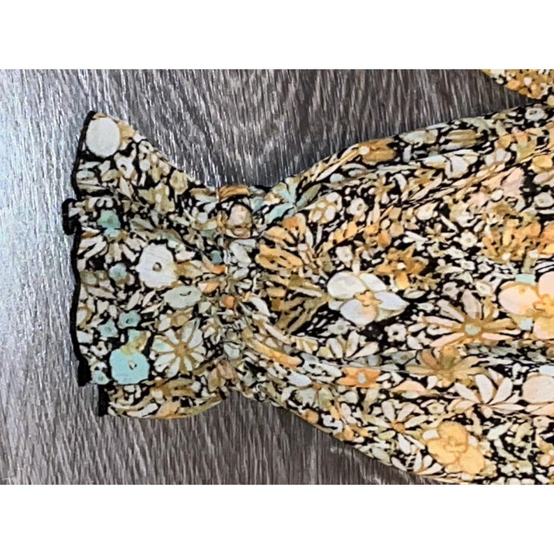 Free People "Feeling Groovy" Floral Boho Maxi Dress Size Small (319) image 4