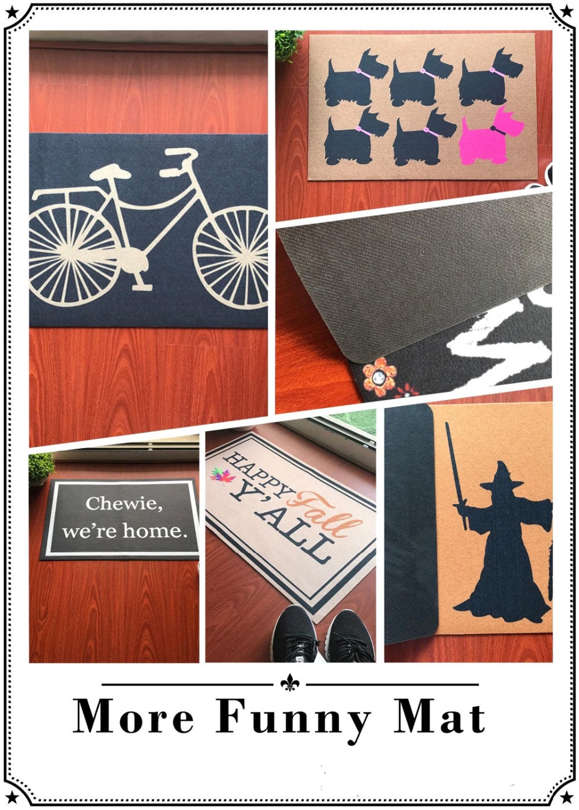 The Grinch Doormat Personalized Doormat Custom Doormat Etsy