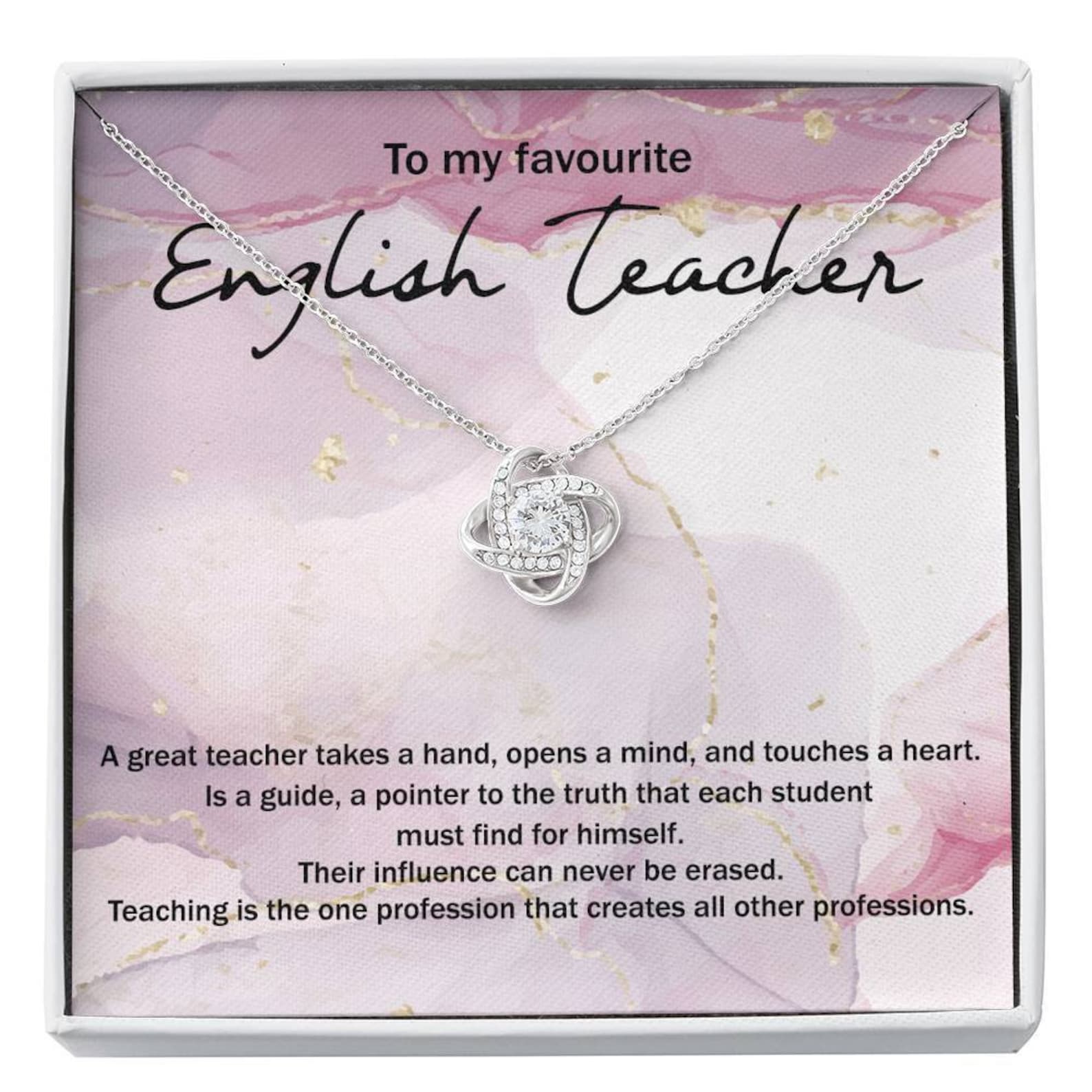 Englisch Lehrer Geschenk Englisch Lehrer Liebe Anhänger Etsy