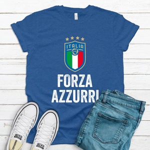 Italia Forza Azzurri Shirt, Italy Soccer Shirt