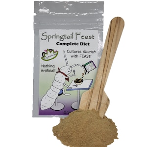 Springtail Feast with FREE wooden spreader