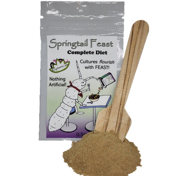 Springtail Feast with FREE wooden spreader