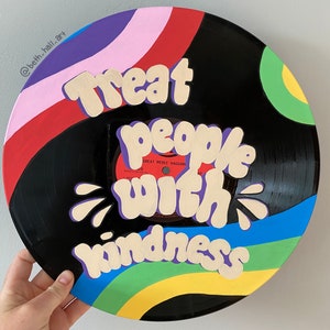 Custom Personalised Hand Painted Vinyl Records