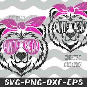 Tante ours SVG, tante ours visage SVG, SVG tante, tante future svg, conception de chemise tante, ours tante, tante dictons Cricut & Silhouette coupe fichier