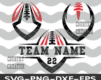 Customized School and Number Football Silhouette, Football SVG, American Football Player Svg, Football t-shirt, Custom Player Team Name svg