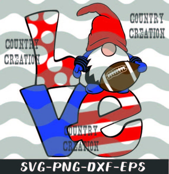 Download Layered Love Football Gnome Svg Football Svg Gnome Svg Etsy