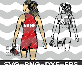 Vrouw worstelen Svg, worstelen SVG, meisje worstelaar SVG, worstelaar meisje, sport, vrouwen worstelen worstelen team illustraties, sublimatie cricut