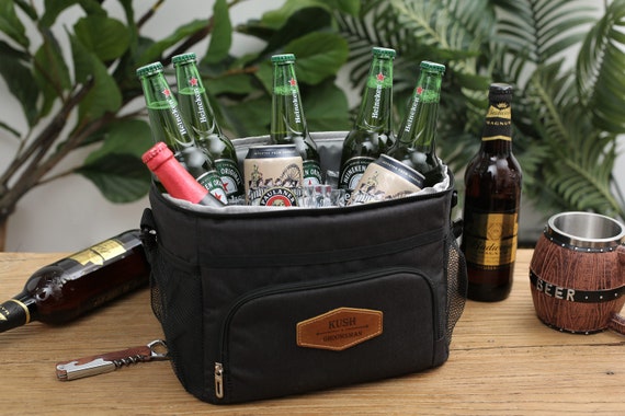 Monogrammed Cooler Bag: Groomsmen Gift for Beer, Beach & Picnic